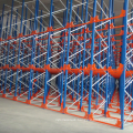 Heavy duty pallet rack with shuttle cart.